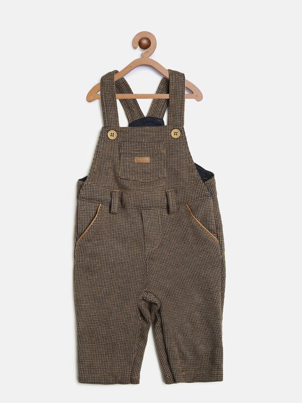Long Dungaree With Self Checks image number null